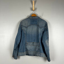 Load image into Gallery viewer, Y2K mwah jeans Blue Denim Jacket
