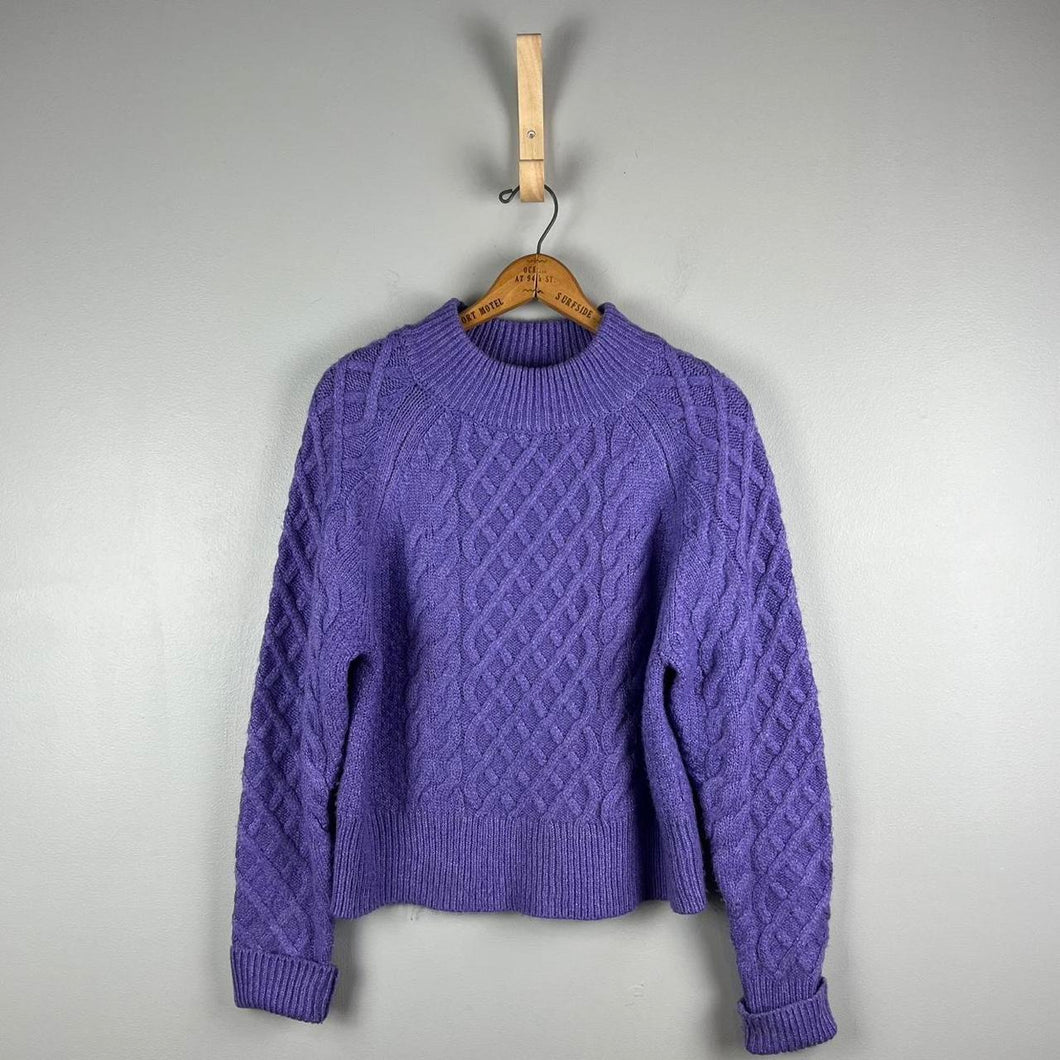 Double zero mock neck sweater