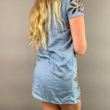 Load image into Gallery viewer, Zara patterned denim dress
