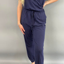 Load image into Gallery viewer, Casual navy jumpsuit
