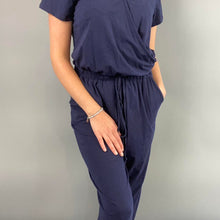 Load image into Gallery viewer, Casual navy jumpsuit
