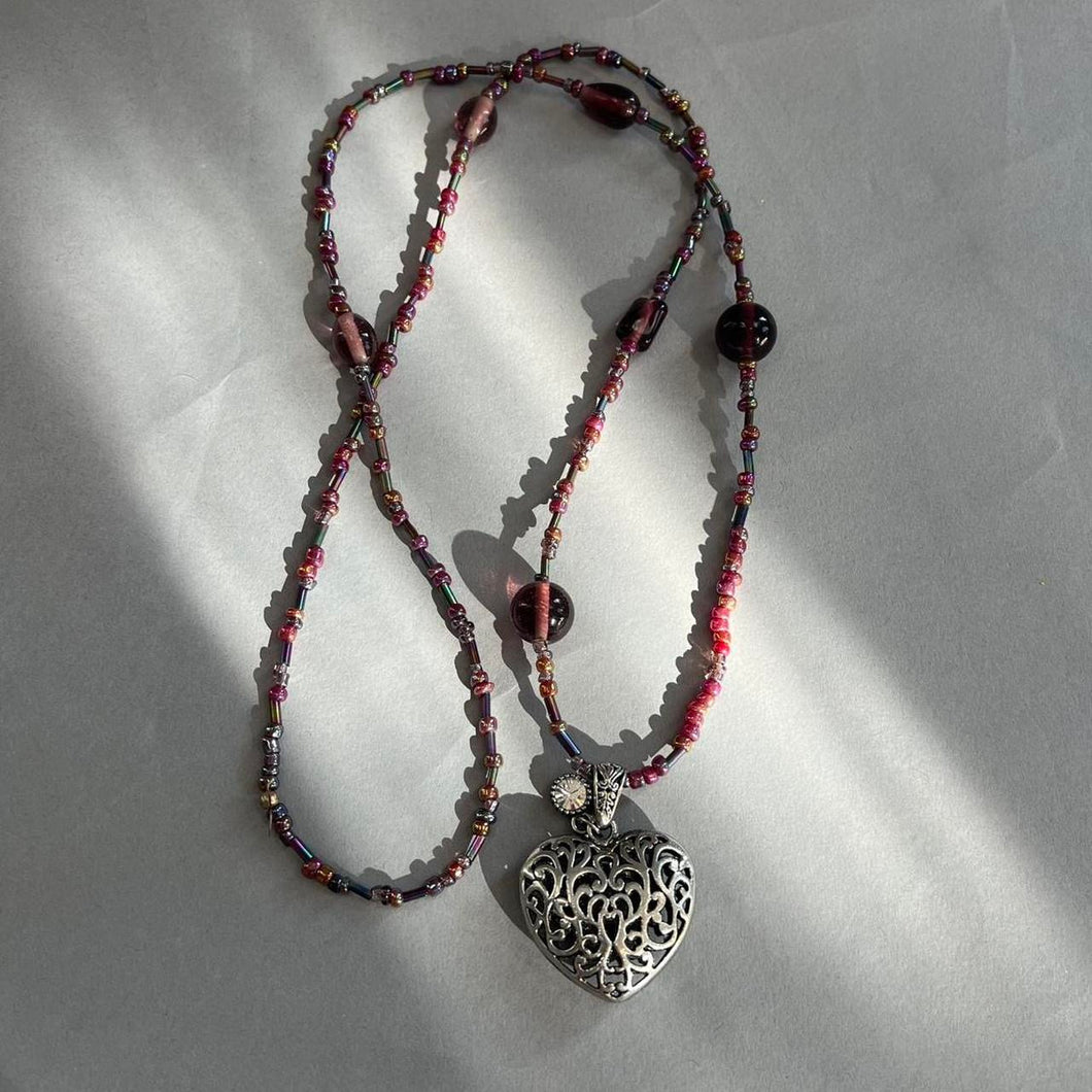 Y2K heart necklace