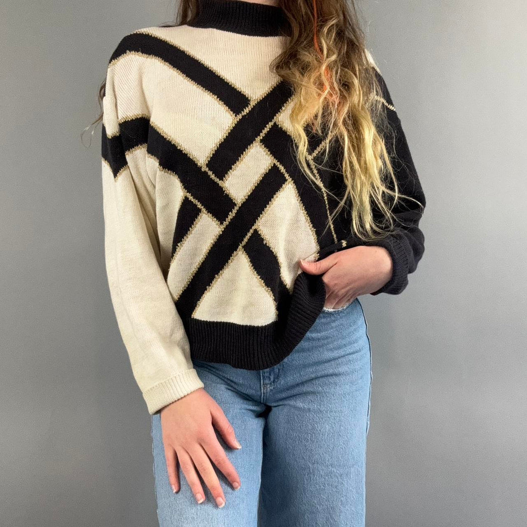 Vintage patterned sweater