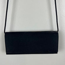 Load image into Gallery viewer, Black satin evening bag
