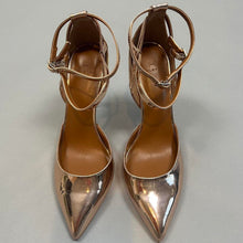 Load image into Gallery viewer, H by Halston metallic heels
