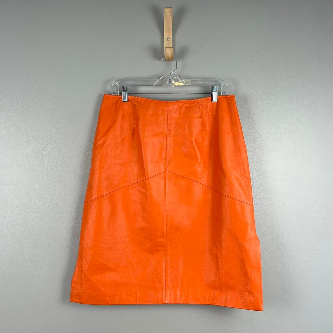 vintage newportnews leather skirt
