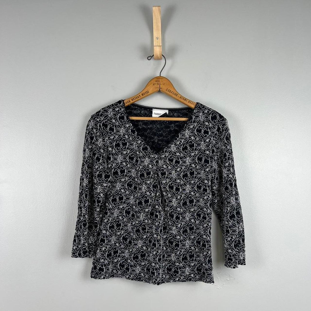 Y2K fashion bug blouse