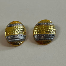 Load image into Gallery viewer, Vintage mixed metal earrings
