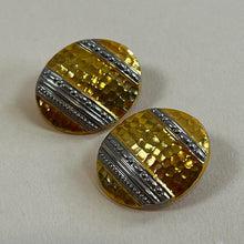 Load image into Gallery viewer, Vintage mixed metal earrings
