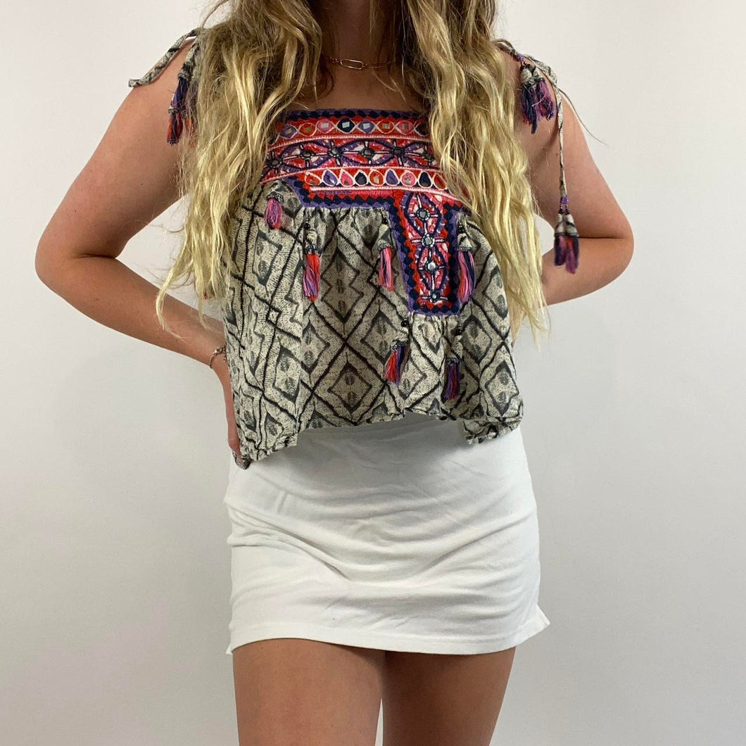 Raga tribal tank top