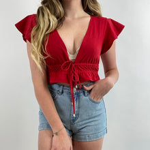 Load image into Gallery viewer, Princess Polly tie blouse
