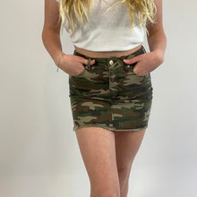 Load image into Gallery viewer, Forever 21 camo jean skirt
