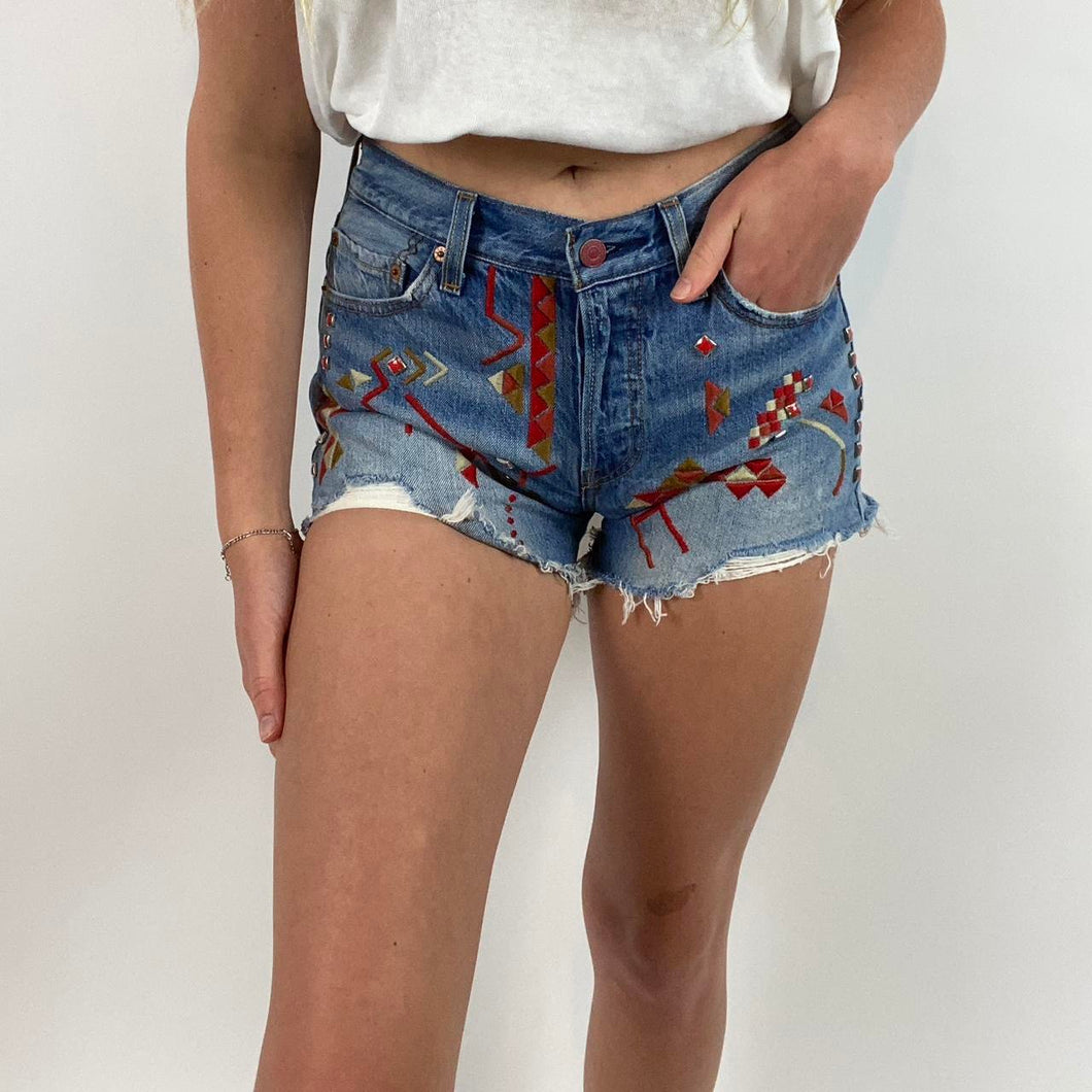 Levi’s 501 tribal shorts