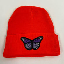 Load image into Gallery viewer, Custom butterfly beanie
