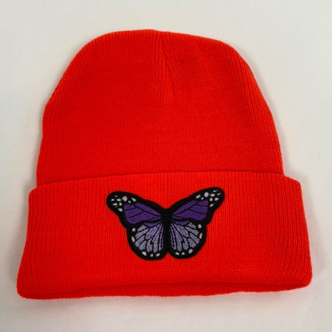 Custom butterfly beanie