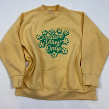 Load image into Gallery viewer, Custom positive vibes only crewneck
