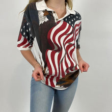 Load image into Gallery viewer, Retro American collared tee
