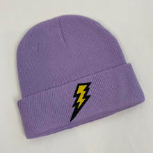 Load image into Gallery viewer, Custom lightning bolt beanie
