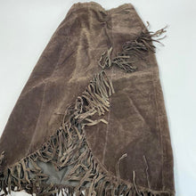 Load image into Gallery viewer, Vintage suede fringe skirt
