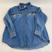 Load image into Gallery viewer, WWF denim button down
