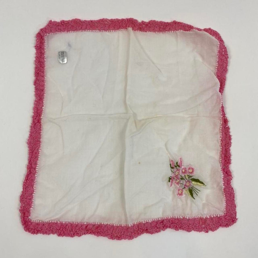 Vintage floral handkerchief