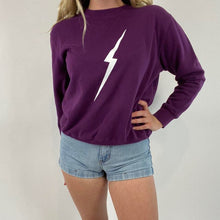 Load image into Gallery viewer, Custom lighting bolt crewneck
