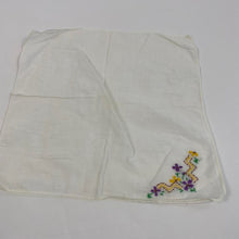 Load image into Gallery viewer, Vintage floral handkerchief
