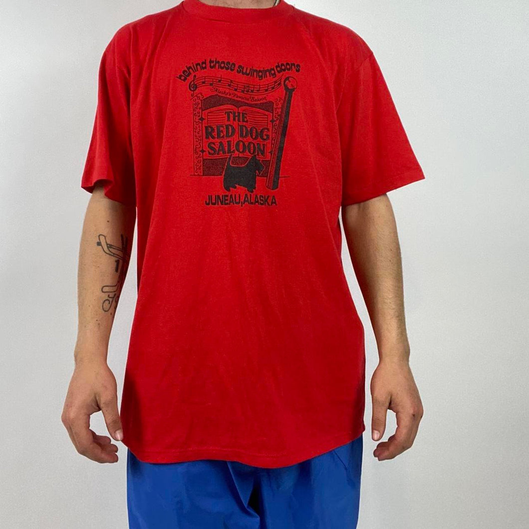 Vintage the red dog saloon t-shirt