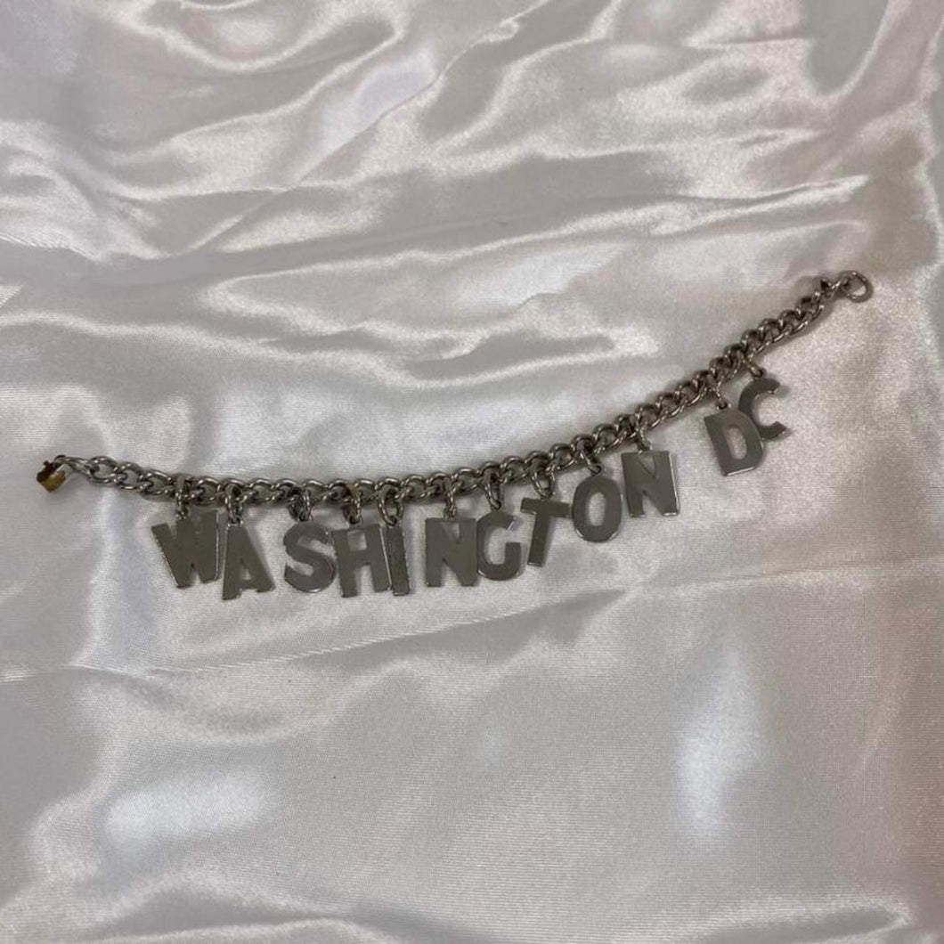 Retro Washington DC charm bracelet