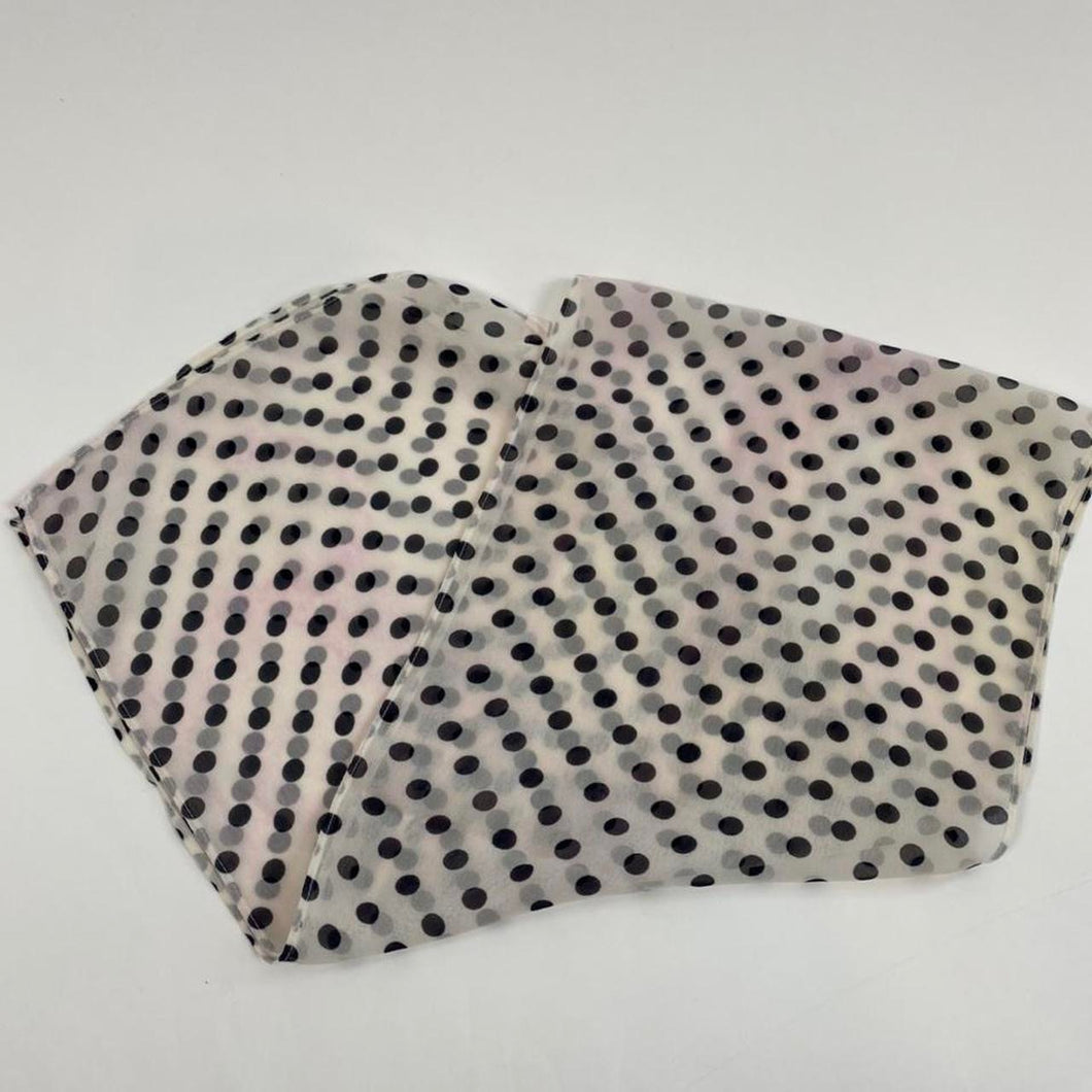 Retro polka dot scarf