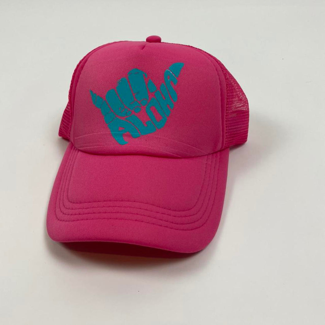 Custom aloha trucker hat