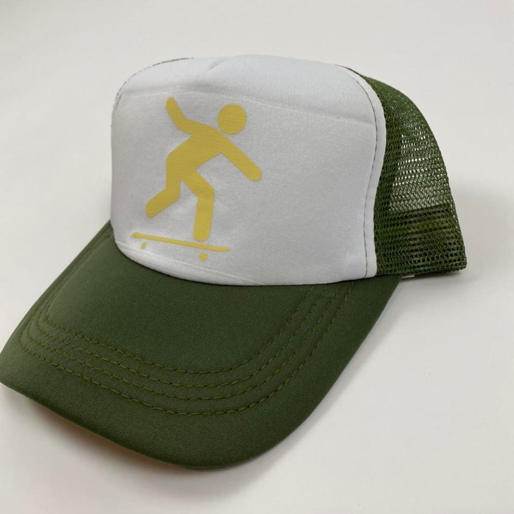 Custom skateboarder trucker hat