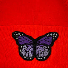 Load image into Gallery viewer, Custom butterfly beanie
