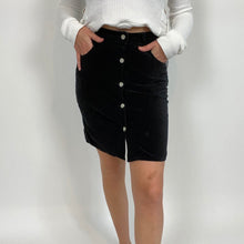 Load image into Gallery viewer, Retro velour button up skirt
