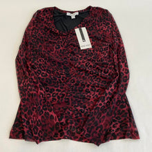 Load image into Gallery viewer, Y2K Nine West leopard blouse
