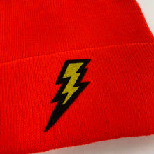 Load image into Gallery viewer, Custom lightning bolt beanie
