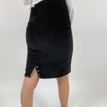 Load image into Gallery viewer, Vintage velvet mini skirt
