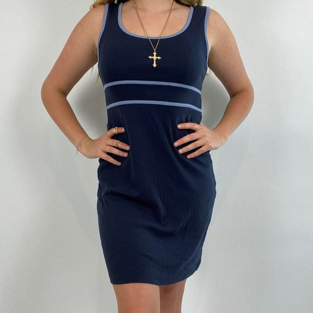 Y2K blue motion dress