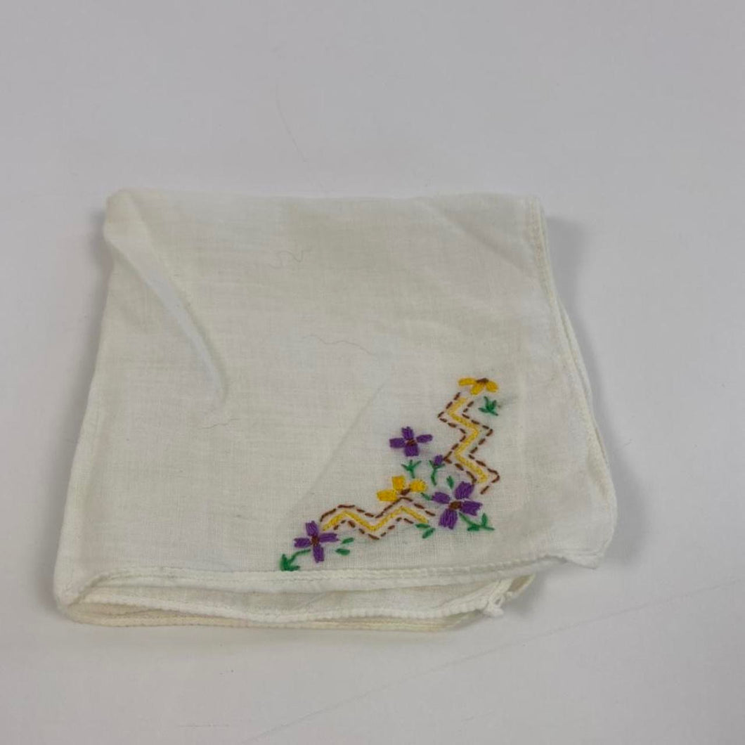 Vintage floral handkerchief