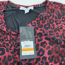 Load image into Gallery viewer, Y2K Nine West leopard blouse
