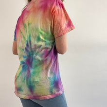 Load image into Gallery viewer, Reworked tie dye bedazzled tee
