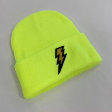 Load image into Gallery viewer, Custom lighting bolt beanie
