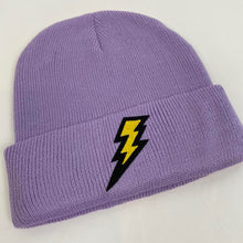 Load image into Gallery viewer, Custom lightning bolt beanie
