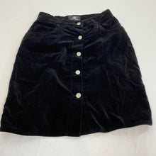 Load image into Gallery viewer, Retro velour button up skirt
