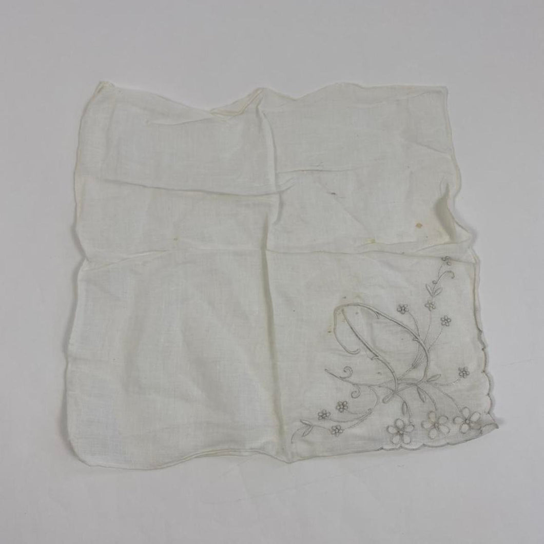 Vintage floral handkerchief